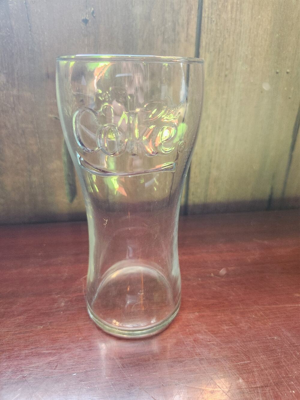 Vintage Coca-Cola Coke Script Bell Glass Soda Fountain Tumbler 6.5 Inch